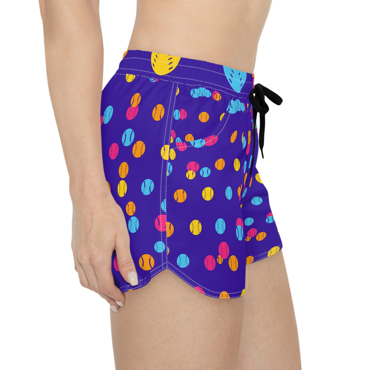 Baseball & Softball Sunrise Punch Icon Storm Women's Athletic Shorts with Pockets