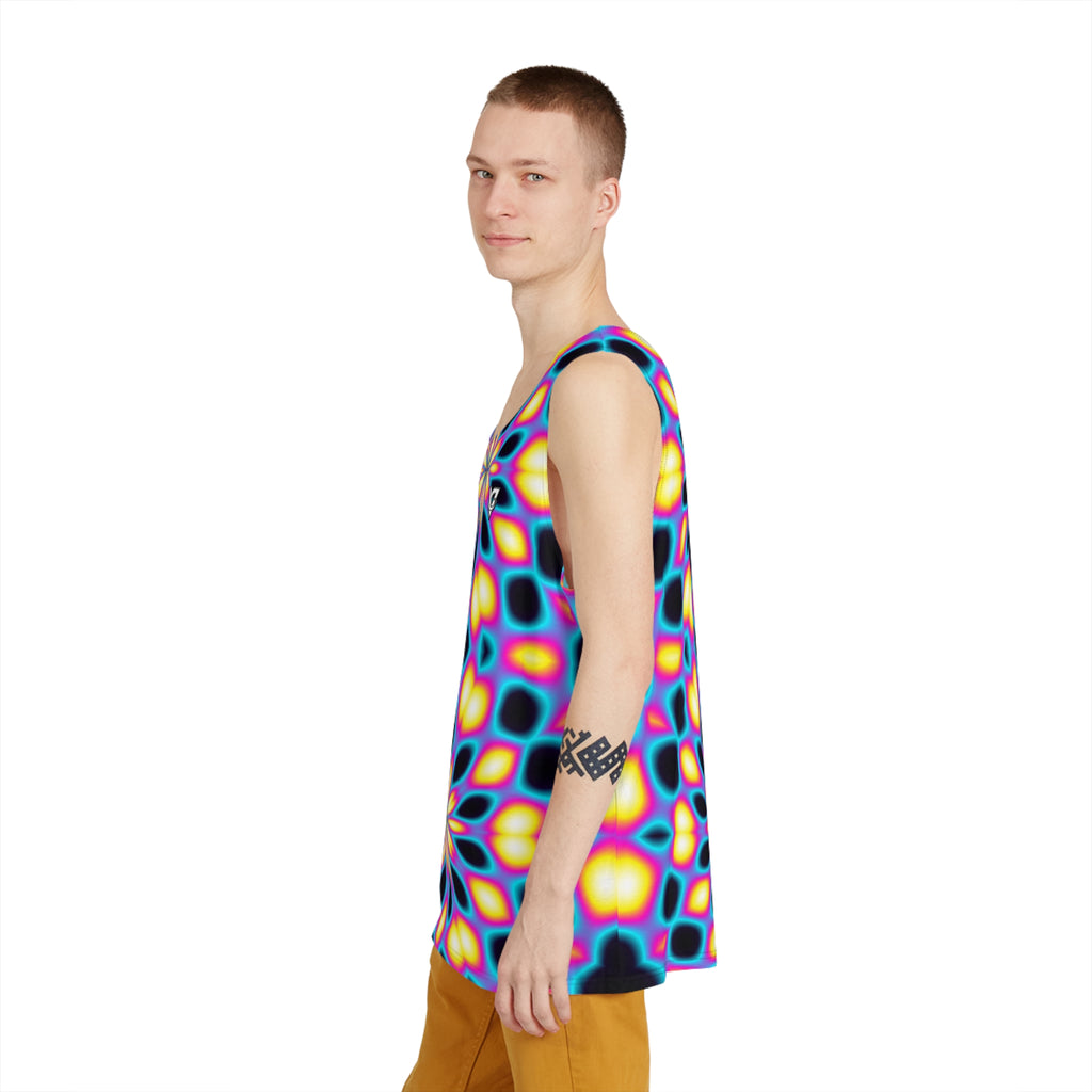Neon Kaleidoscope Men's Athletic Tank
