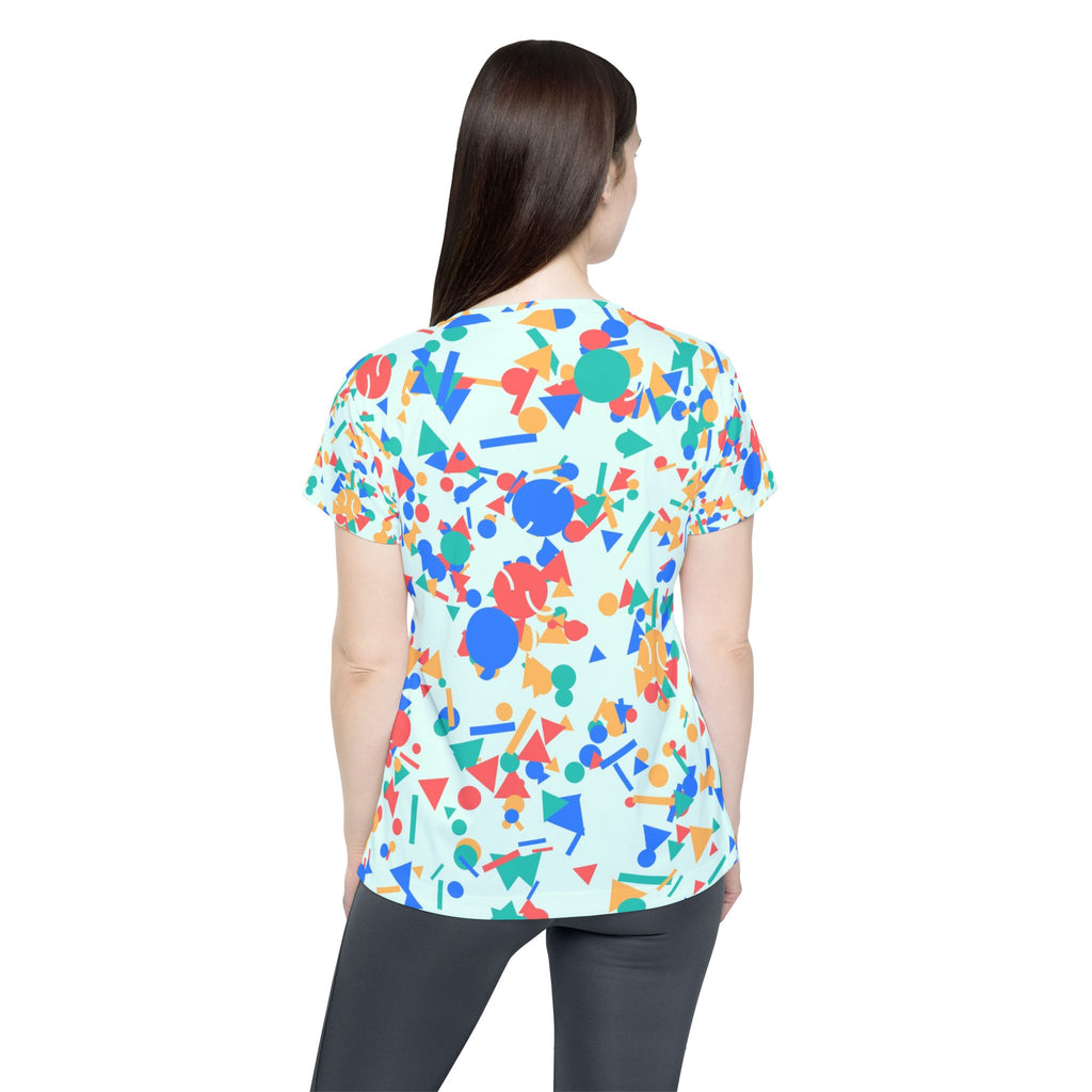 Tennis Sea Glass Confetti Pop Women's Sports Jersey