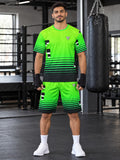 Combat Sports Lime Riot Horizon Fade Men's Sports Jersey - front view
