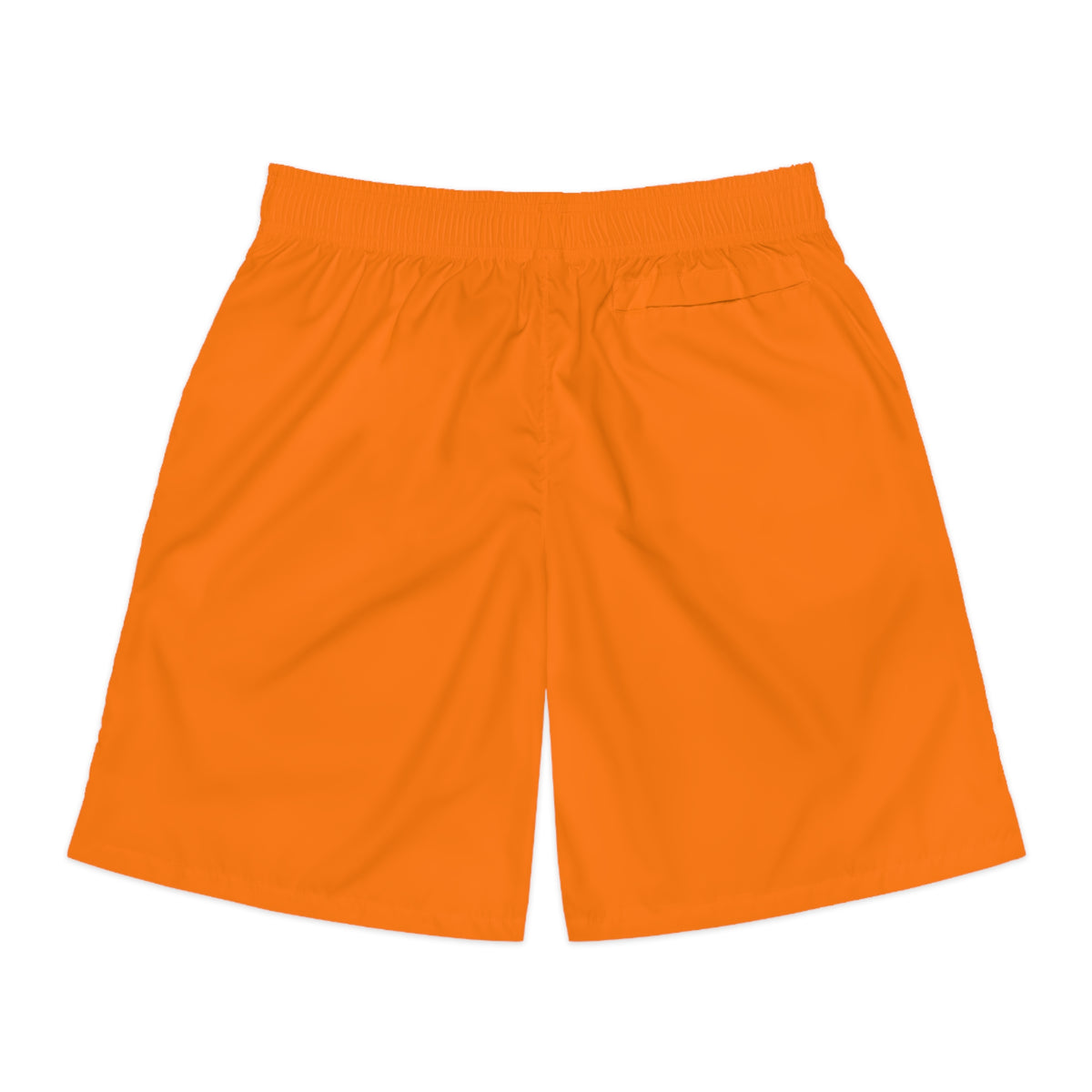 Vantacore Solid Orange Men's Athletic Shorts with Pockets