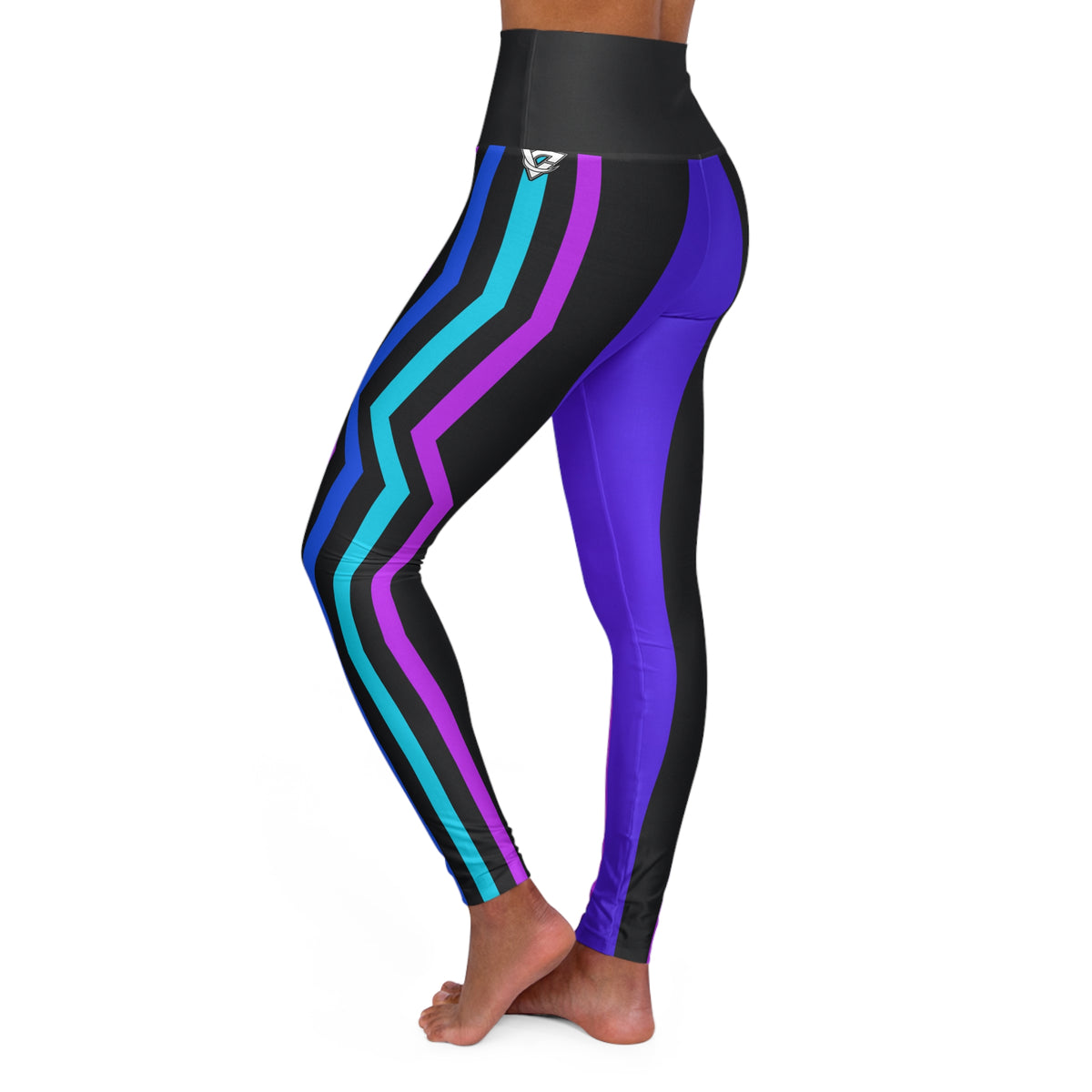 Electric Vortex High-Waisted Yoga Leggings