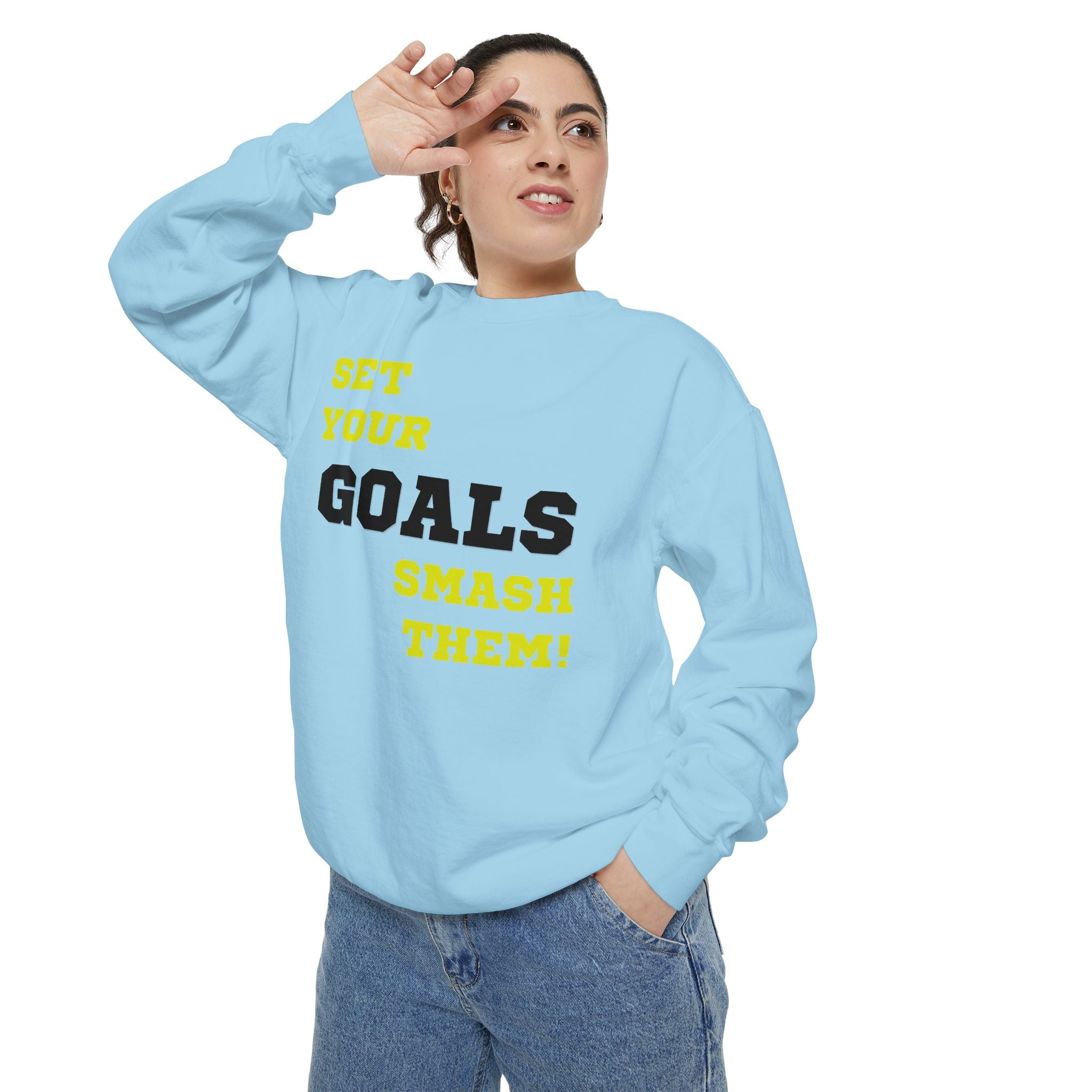 Set Goals | Motivational Crewneck Sweatshirt