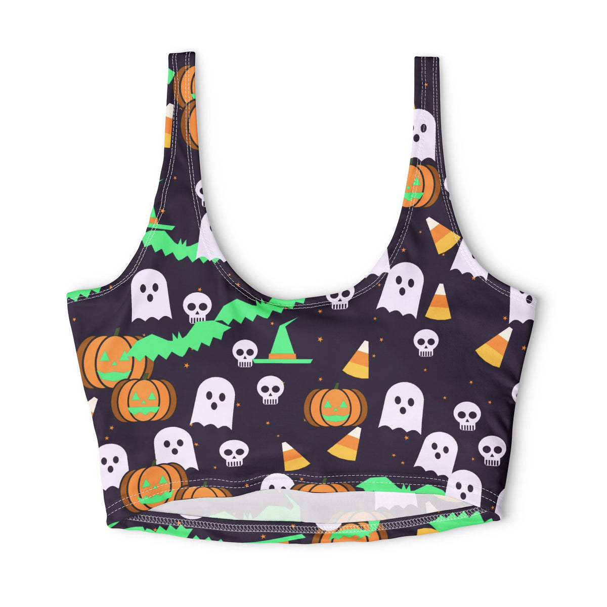 Halloween Hocus Pocus Spooky Mix Sports Bra