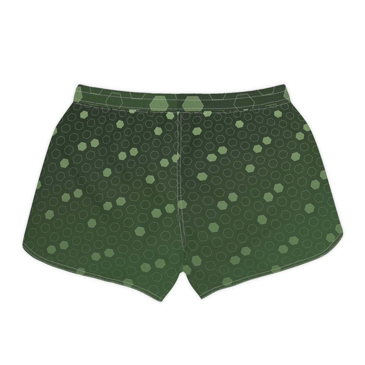 Soccer Forest Camo Hex Pitch Women's Athletic Shorts with Pockets