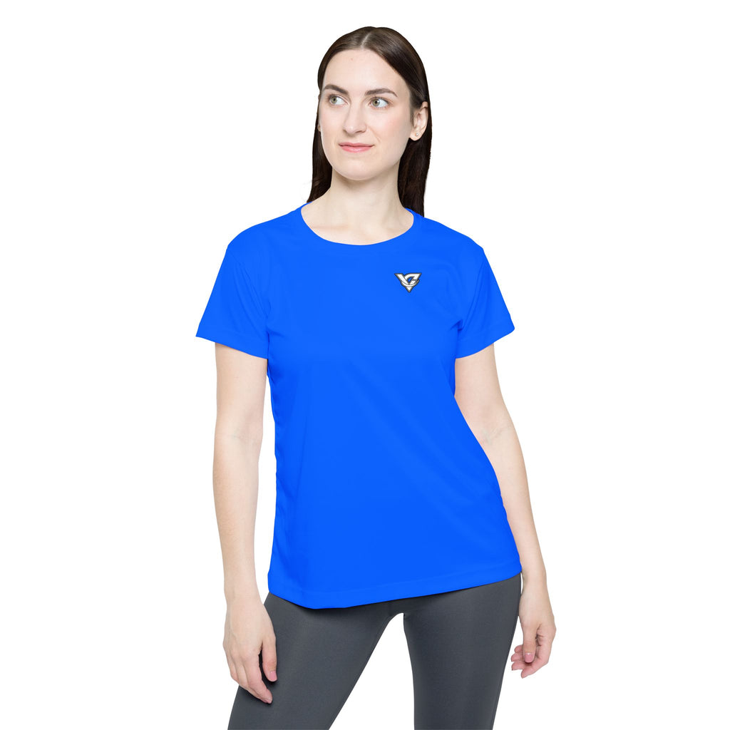 Vantacore Solid Electric Blue Women's Sports Jersey