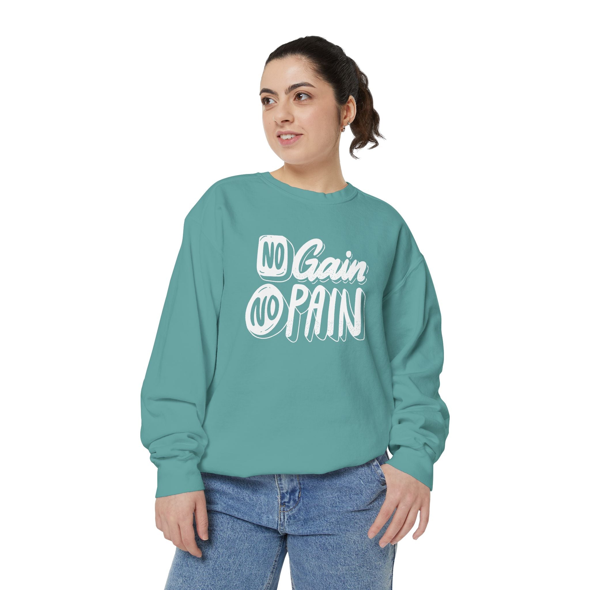 No Gain No Pain Sweatshirt | Motivational Fitness Crewneck
