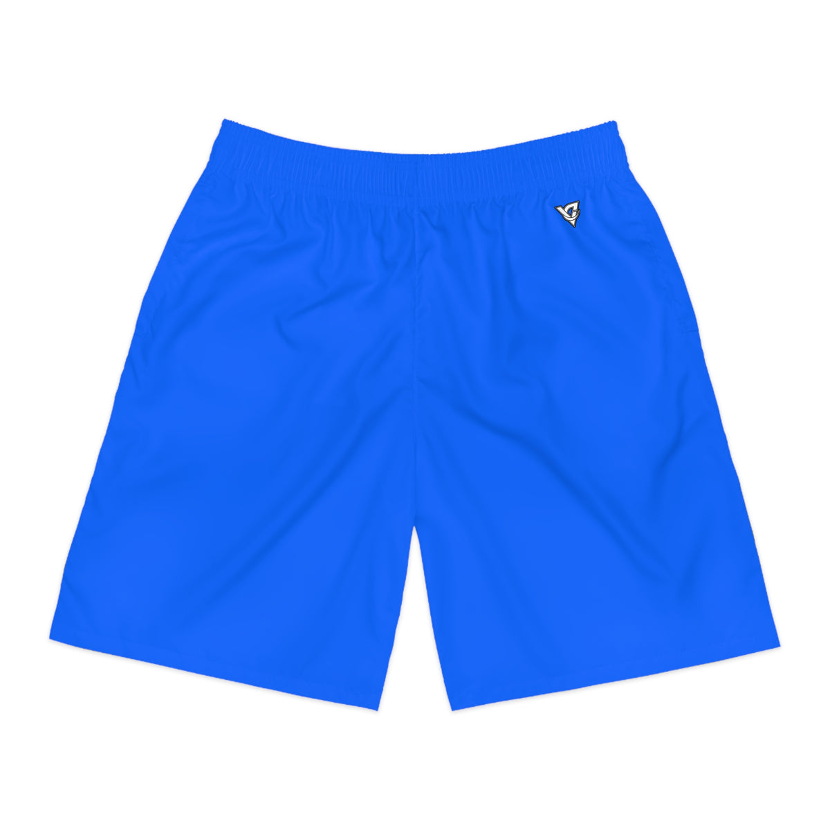 Vantacore Solid Electric Blue Men's Athletic Shorts with Pockets