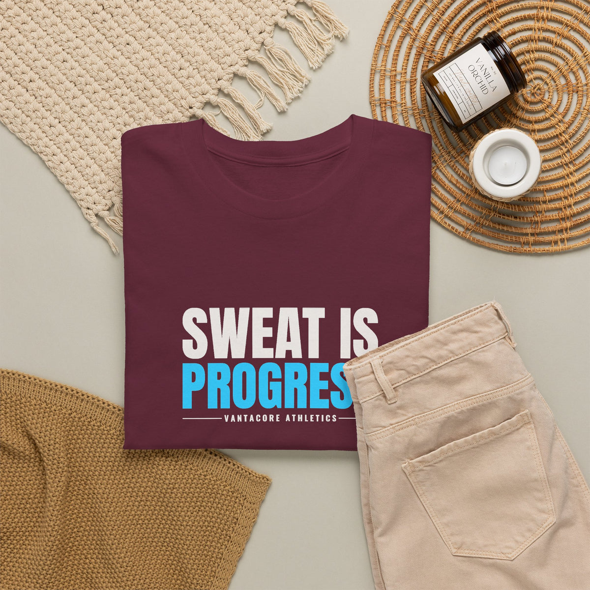 Sweat Is Progress | Men's Graphic Gym T-Shirt