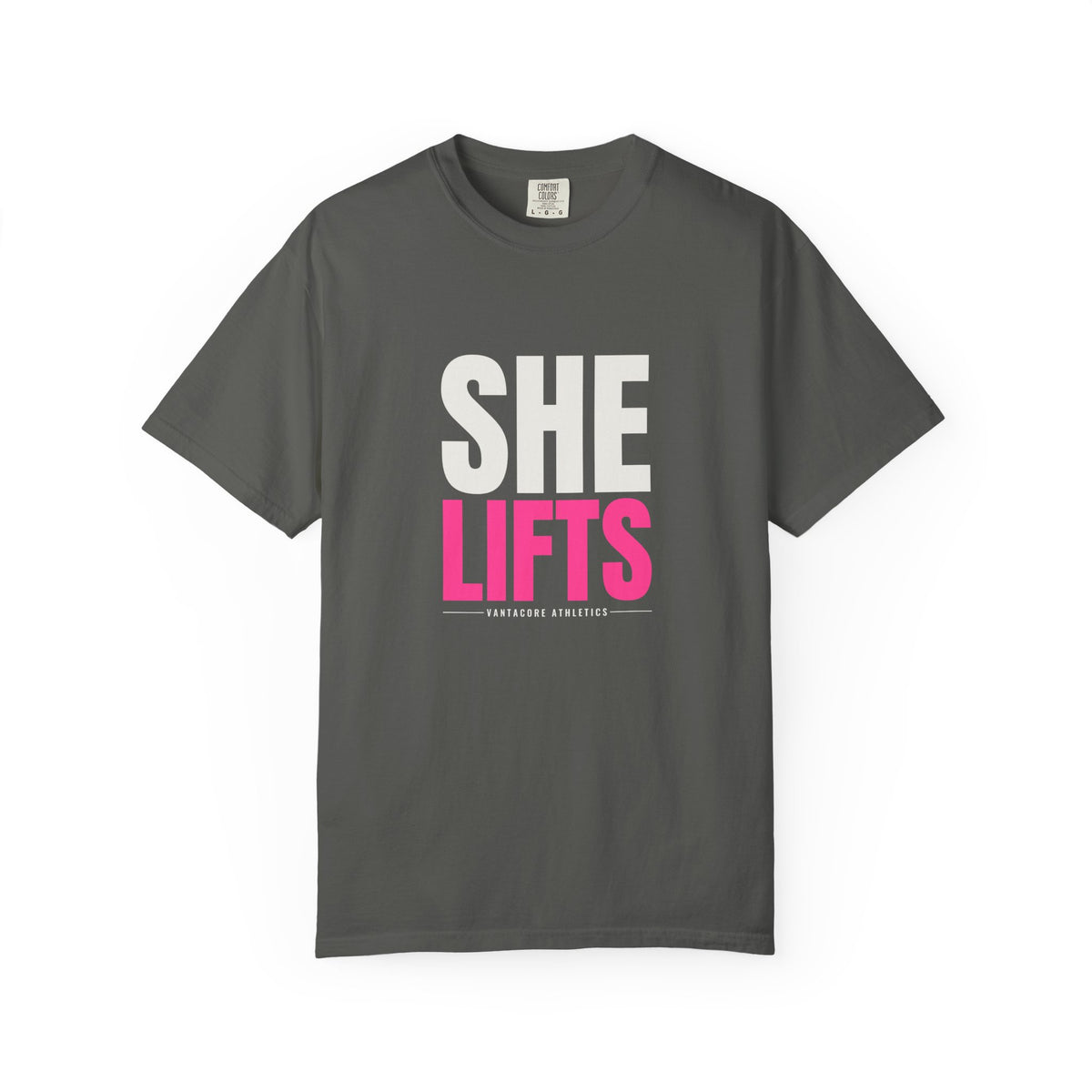She Lifts | Women's Garment-Dyed Graphic Tee