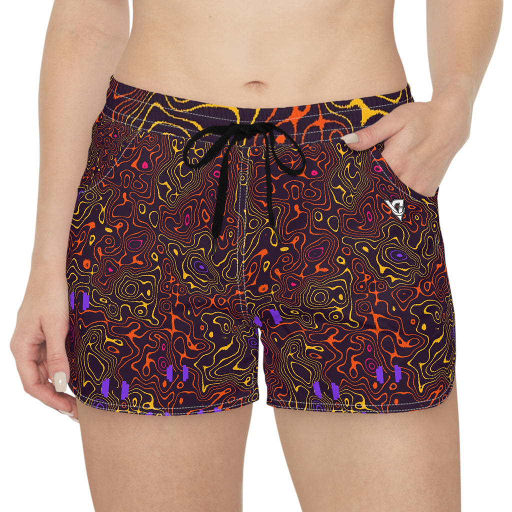 Training & Gym Berry Blast Topo Trail Women's Athletic Shorts with Pockets