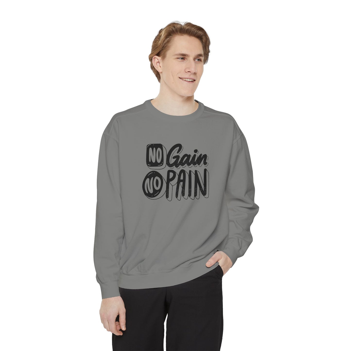 No Gain No Pain Sweatshirt | Motivational Fitness Crewneck