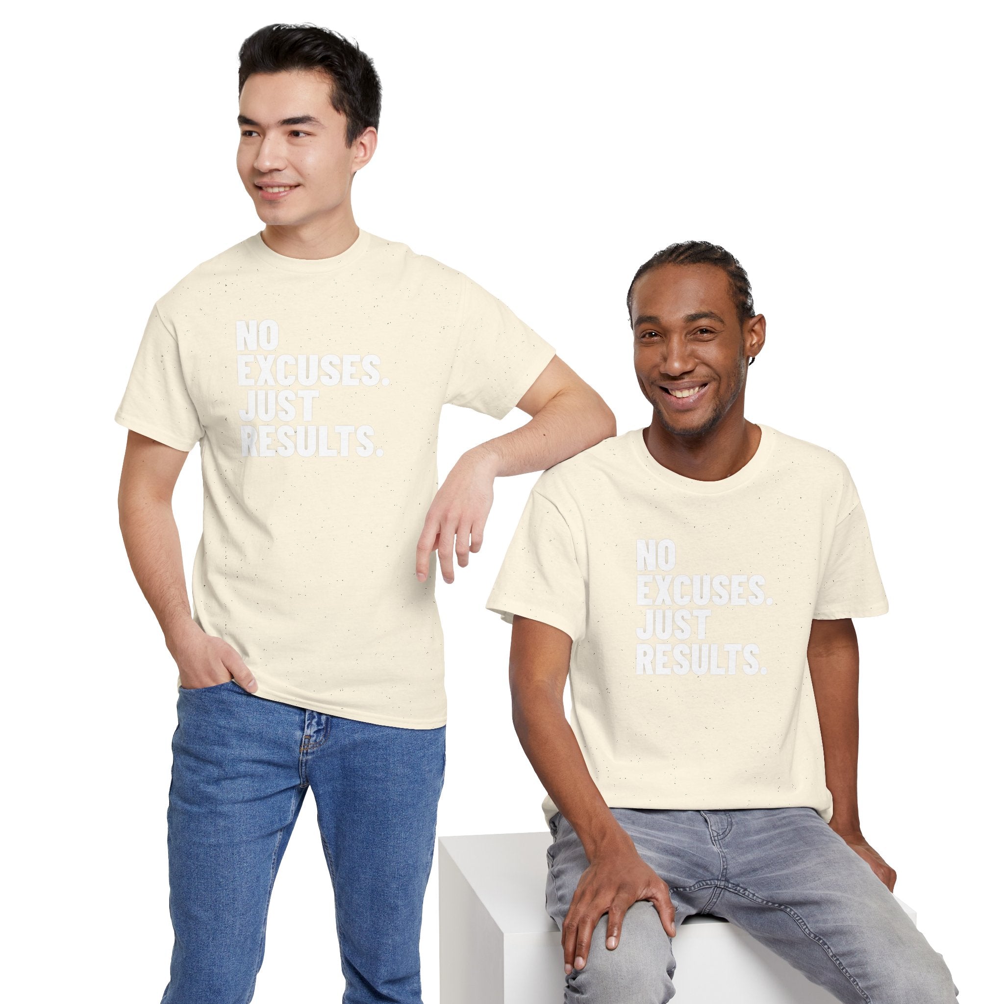 No Excuses Just Results | Motivational Fitness T-Shirt