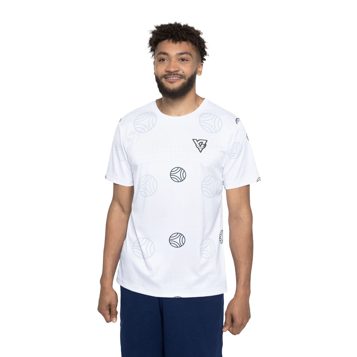 Volleyball Arctic White Spike Panel Men's Sports Jersey