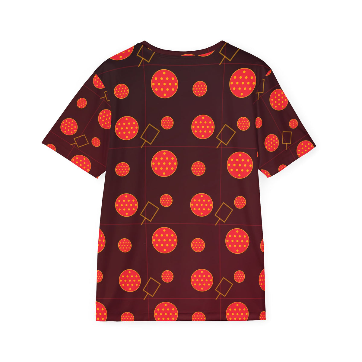 Pickleball Crimson Blaze Dink Dot Men's Sports Jersey