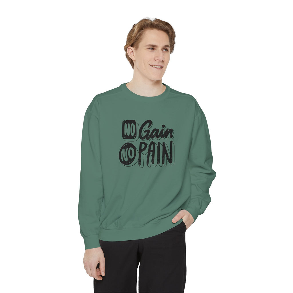 No Gain No Pain Sweatshirt | Motivational Fitness Crewneck
