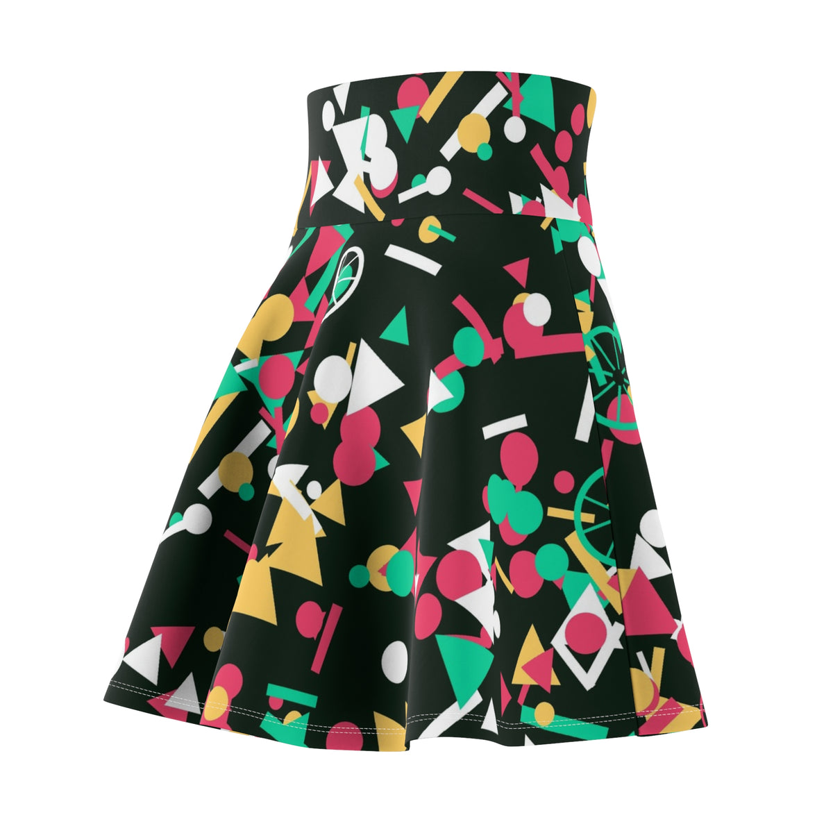 Cycling Watermelon Confetti Pop Women's Athletic Skater Skirt