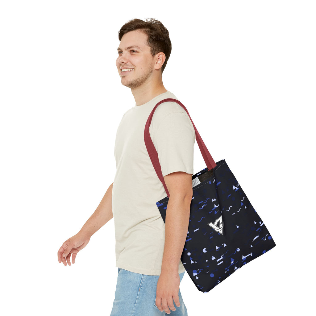 Midnight Confetti Tote Bag — All-Over Print Gym & Everyday Tote