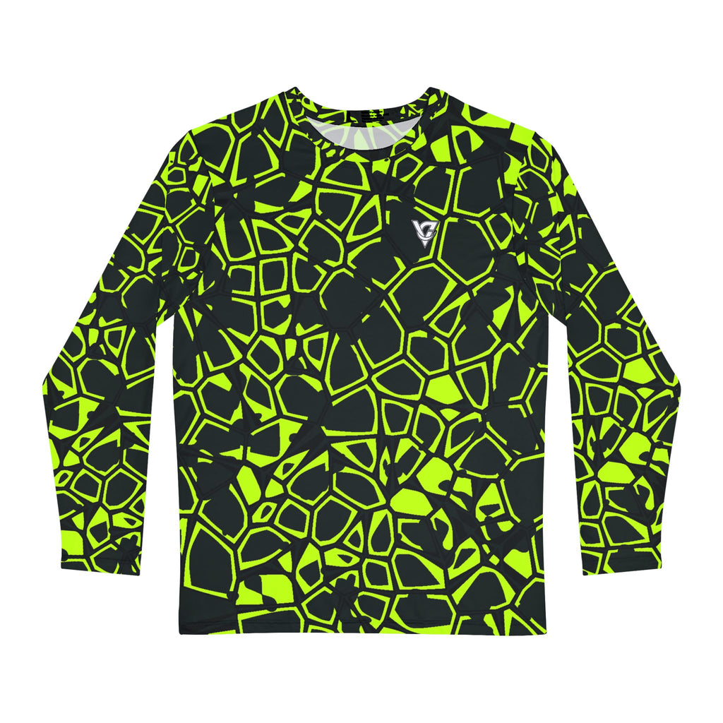 Volt Leopard Men's Long Sleeve Athletic Shirt