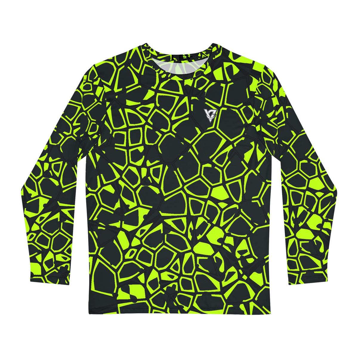 Volt Leopard Men's Long Sleeve Athletic Shirt