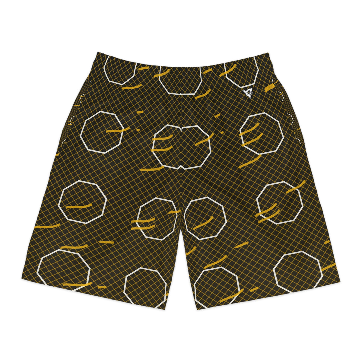 Combat Sports Gold Rush Cage Mesh Men's Athletic Shorts with Pockets