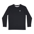Stealth Black Essential Men's Long Sleeve Athletic Shirt
