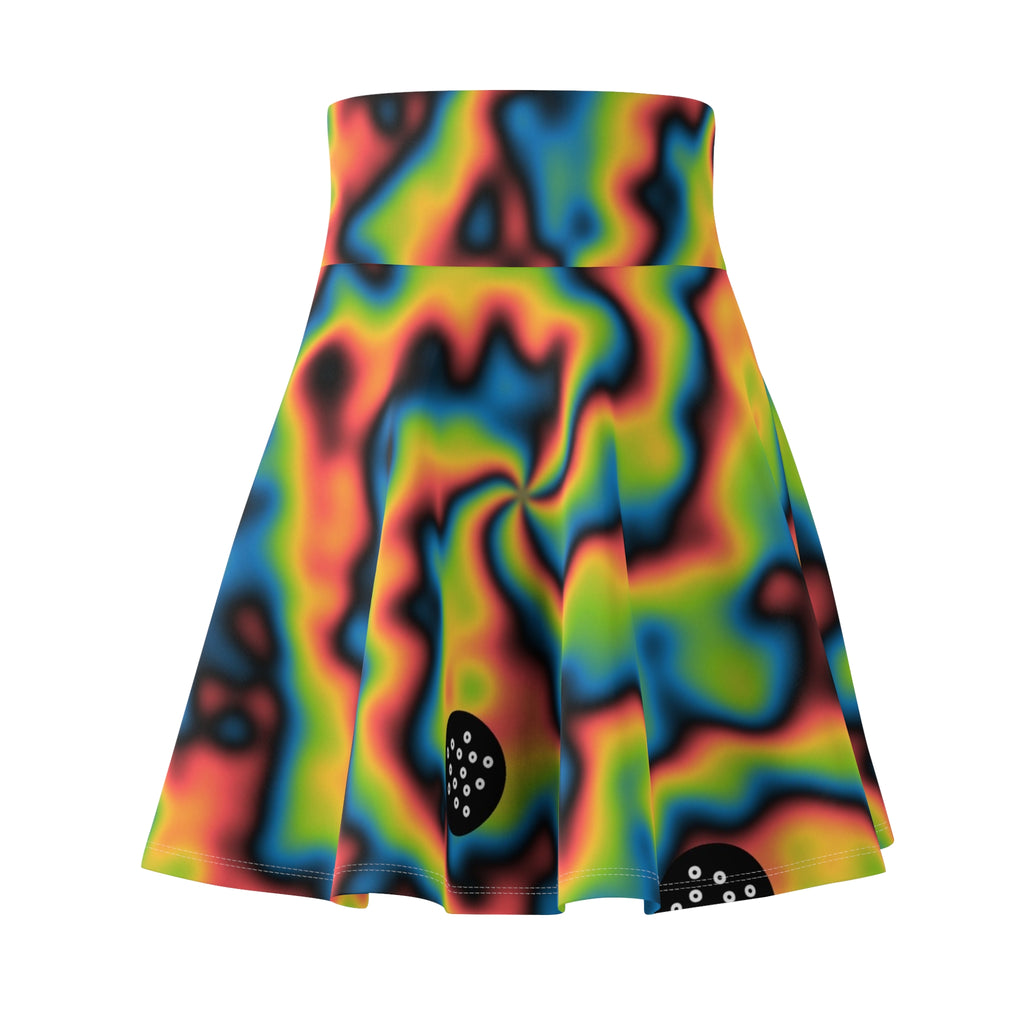 Golf Rainbow Rally Tie-Dye Spin Women's Athletic Skater Skirt