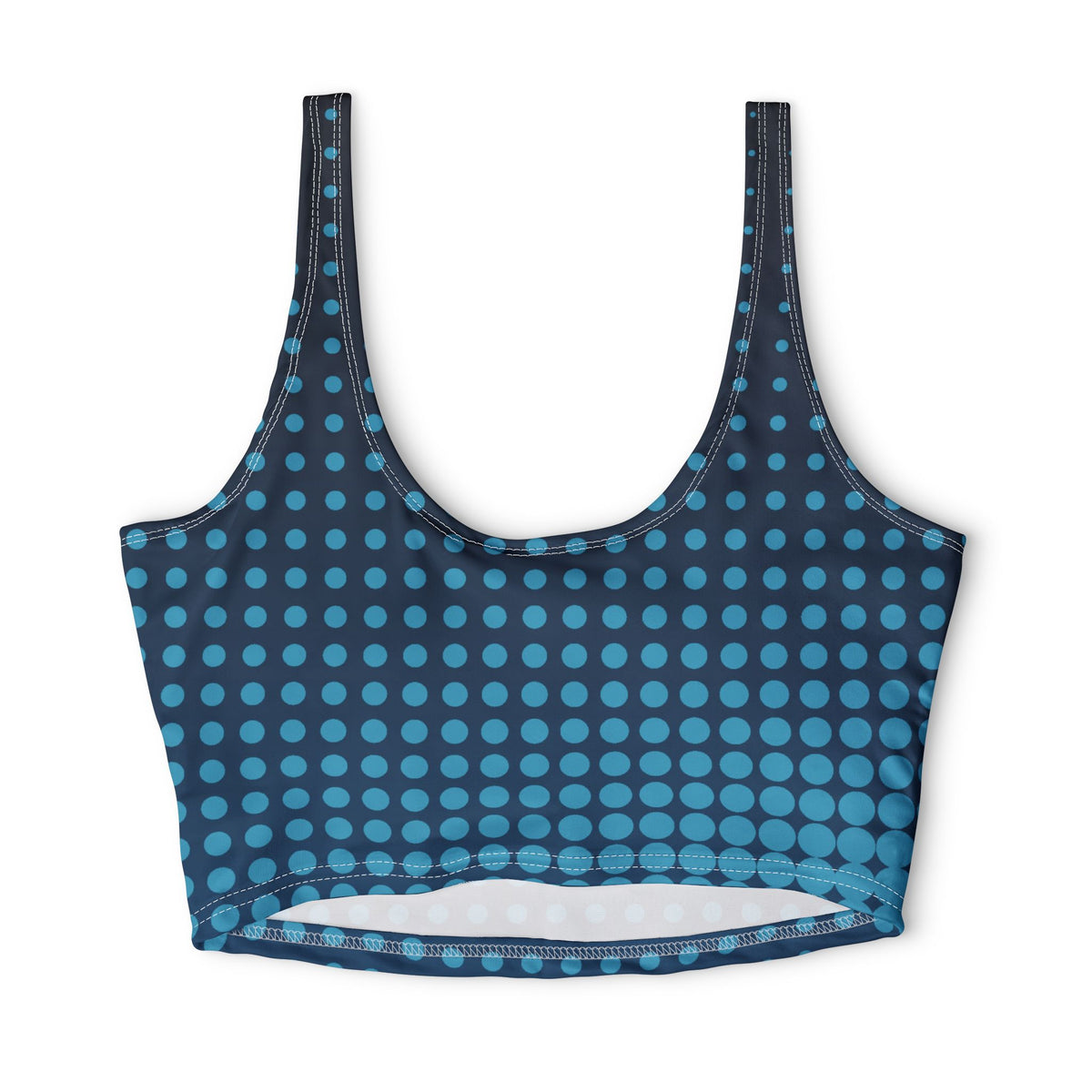Ocean Halftone Sports Bra