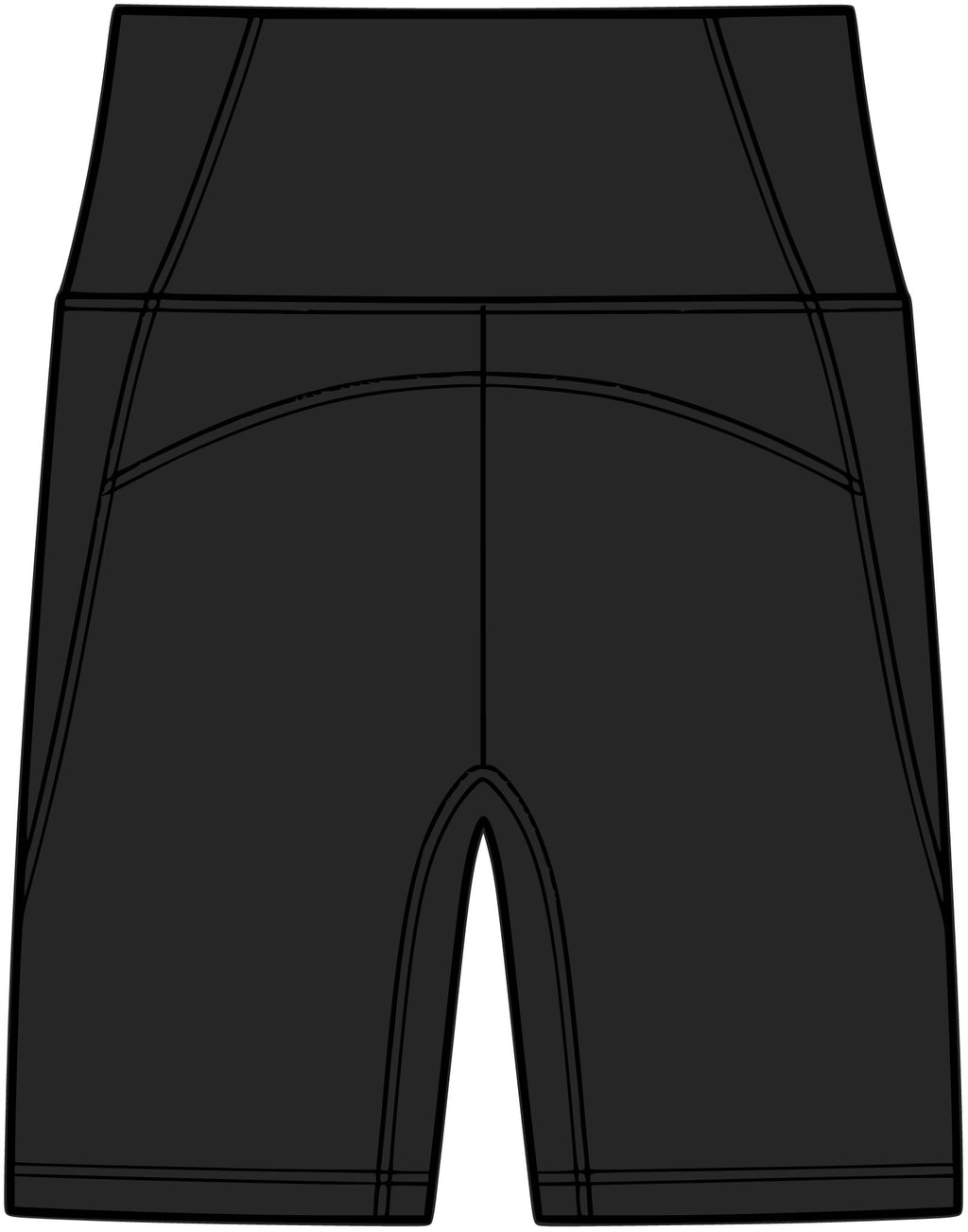 Glacier Trace | Women's Biker Shorts with Pockets