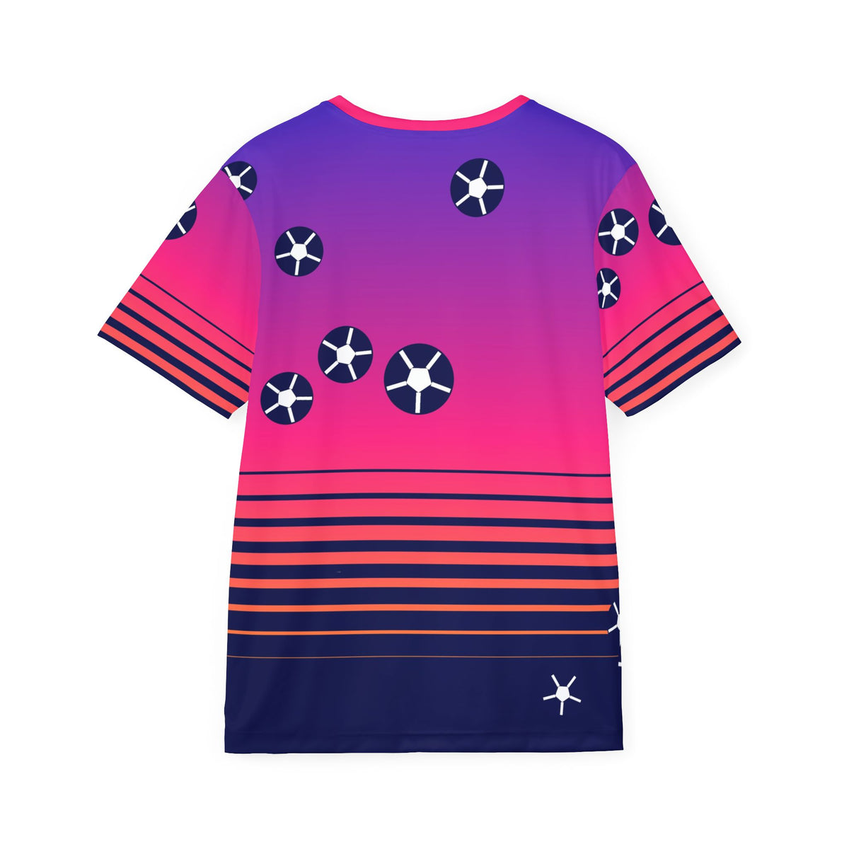 Soccer Royal Flame Horizon Fade Men's Sports Jersey