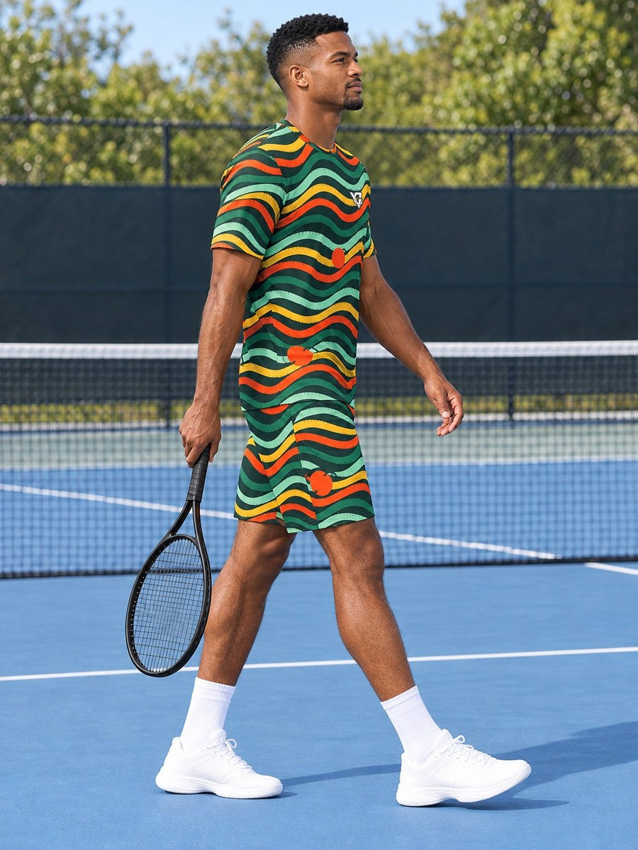 Tennis Jungle Juice Wave Rider Men's Sports Jersey - side view