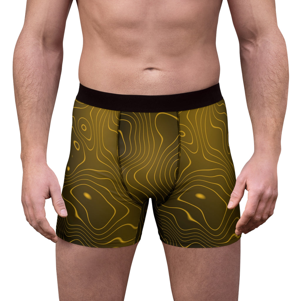Mustard Topo Men's Boxer Briefs — Performance Underwear