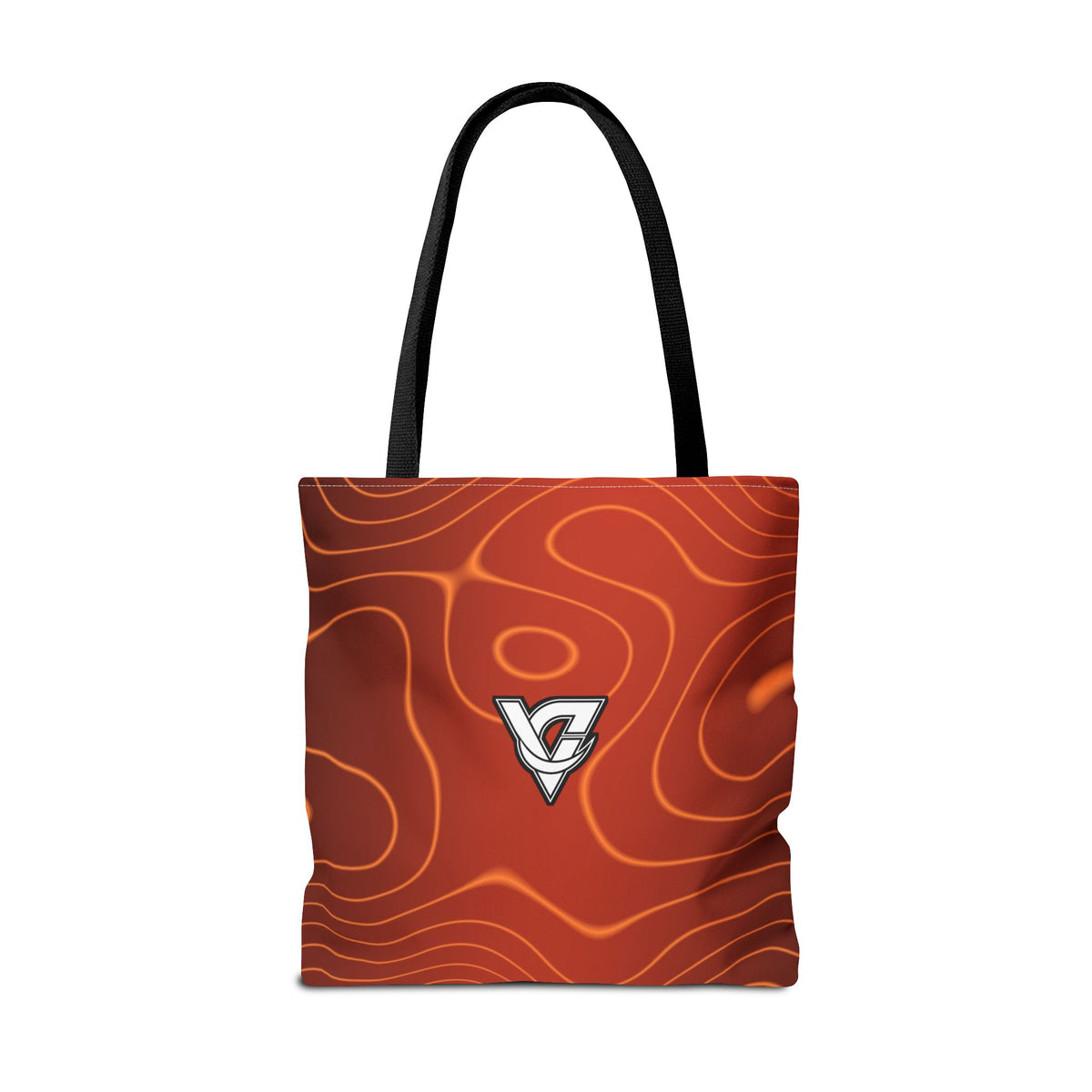 Sunset Orchard Topo Tote Bag — All-Over Print Gym & Everyday Tote