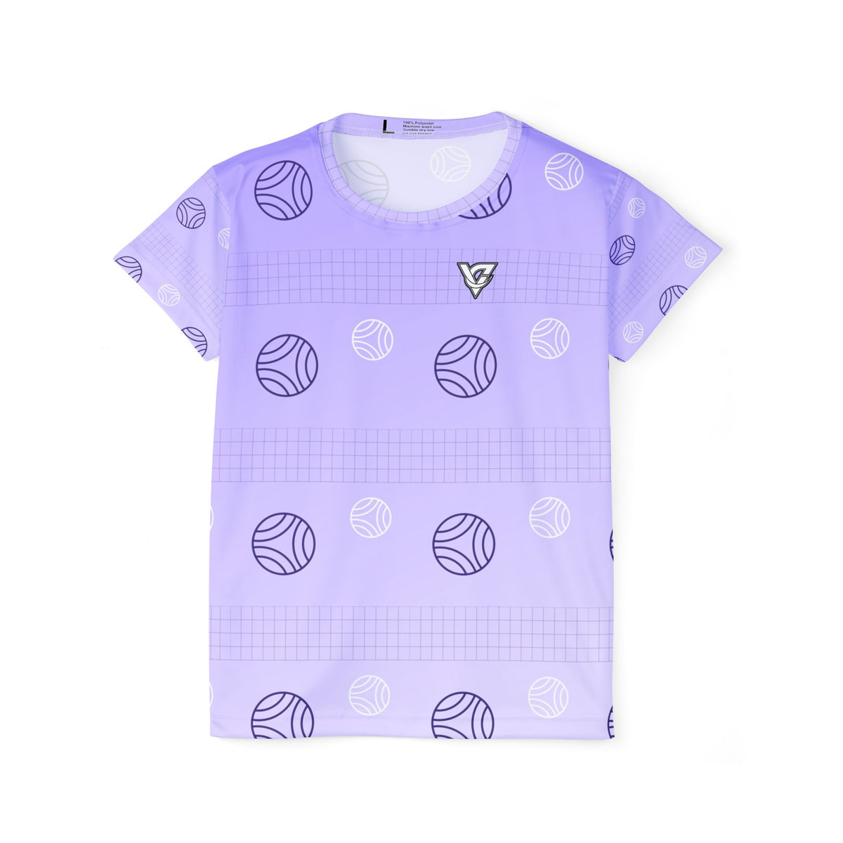 Volleyball Lavender Mist Spike Panel Women's Sports Jersey