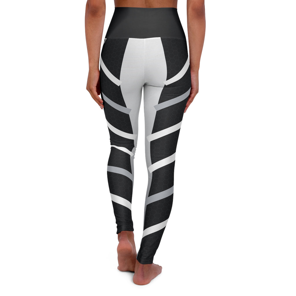 Monochrome Apex High-Waisted Yoga Leggings