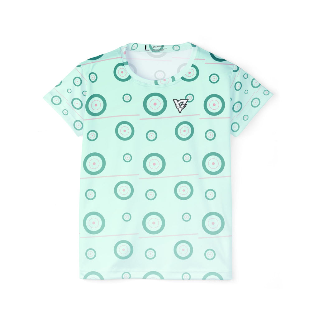 Training & Gym Mint Glow Iron Plate Women's Sports Jersey