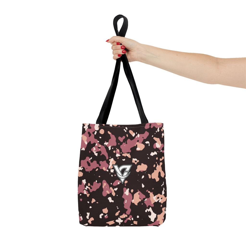 Rose Gold Splatter Tote Bag — All-Over Print Gym & Everyday Tote