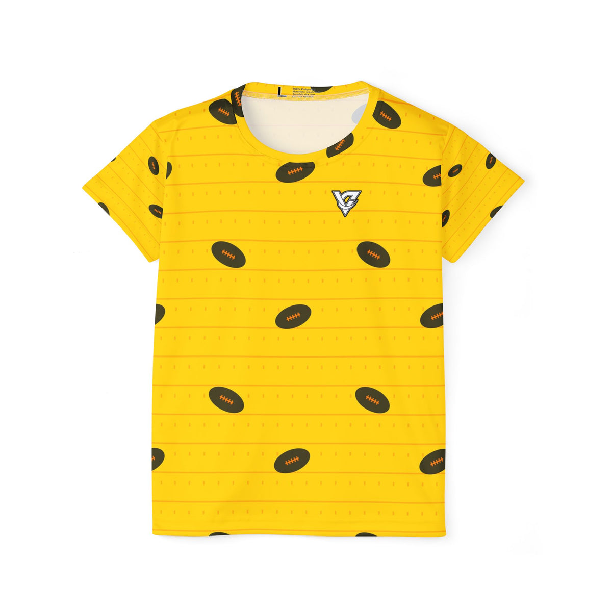 Football Neon Citrus Gridiron Women's Sports Jersey