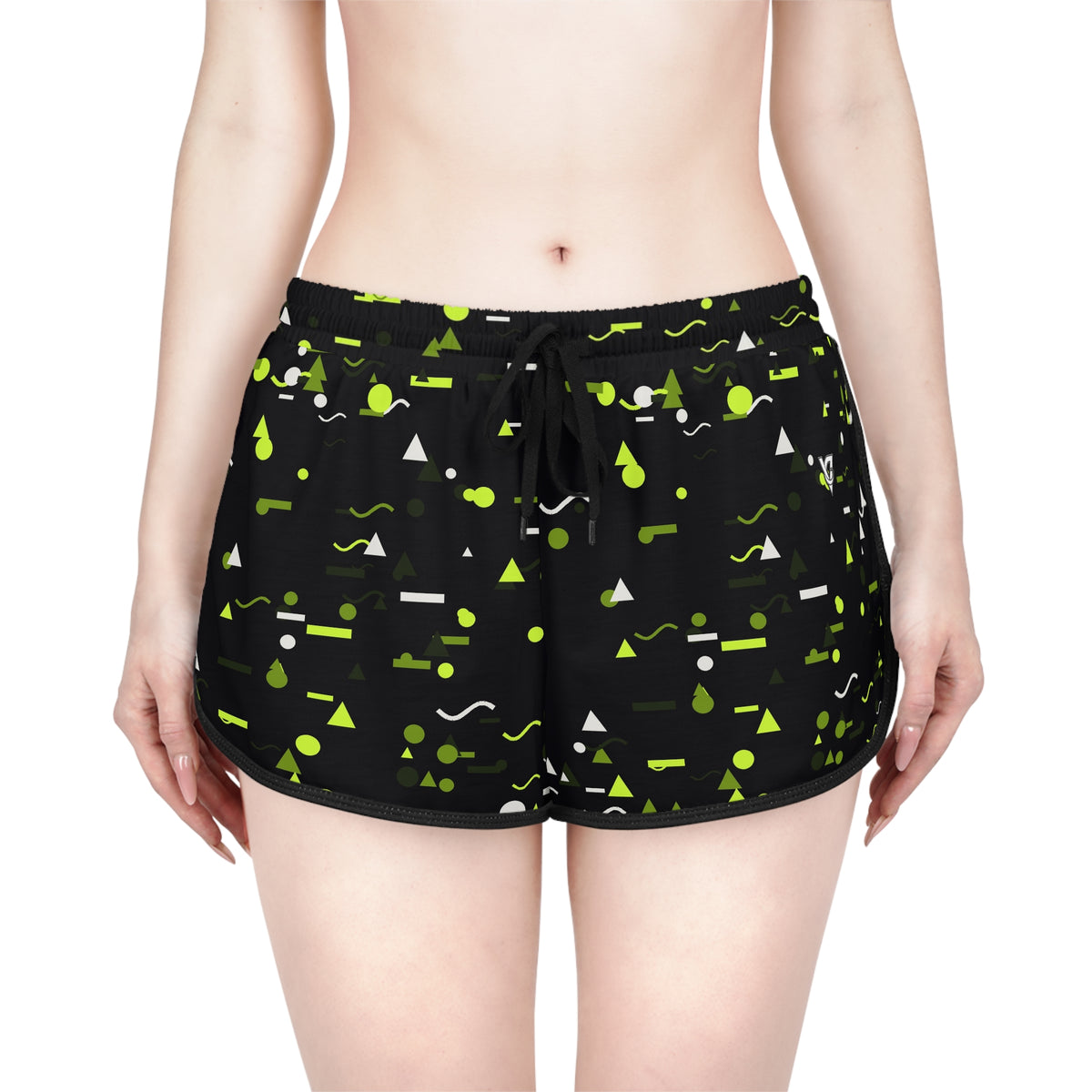 Women's Volt Confetti Relaxed Shorts — All-Over Print Running & Workout Shorts