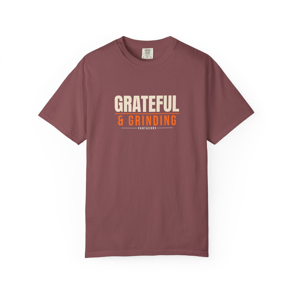 Grateful & Grinding | Women's Garment-Dyed Graphic Tee