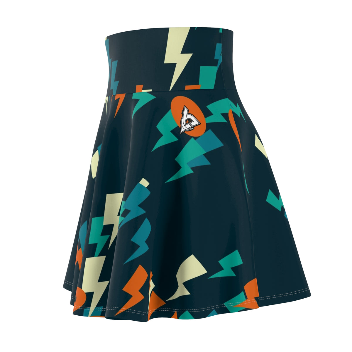 Football Peacock Bolt Strike Women's Athletic Skater Skirt