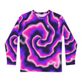Royal Tie-Dye Men's Long Sleeve Athletic Shirt