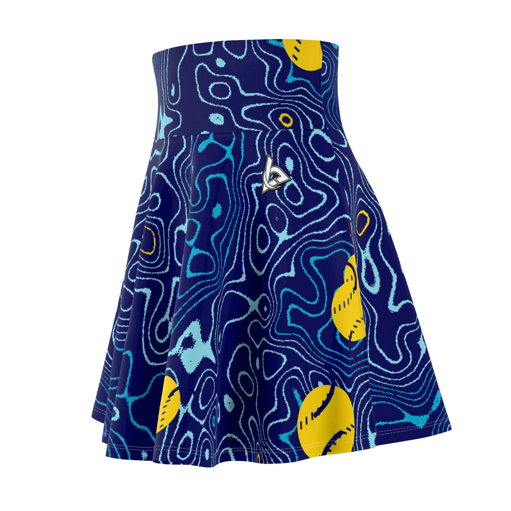 Baseball & Softball Cobalt Spark Topo Trail Women's Athletic Skater Skirt