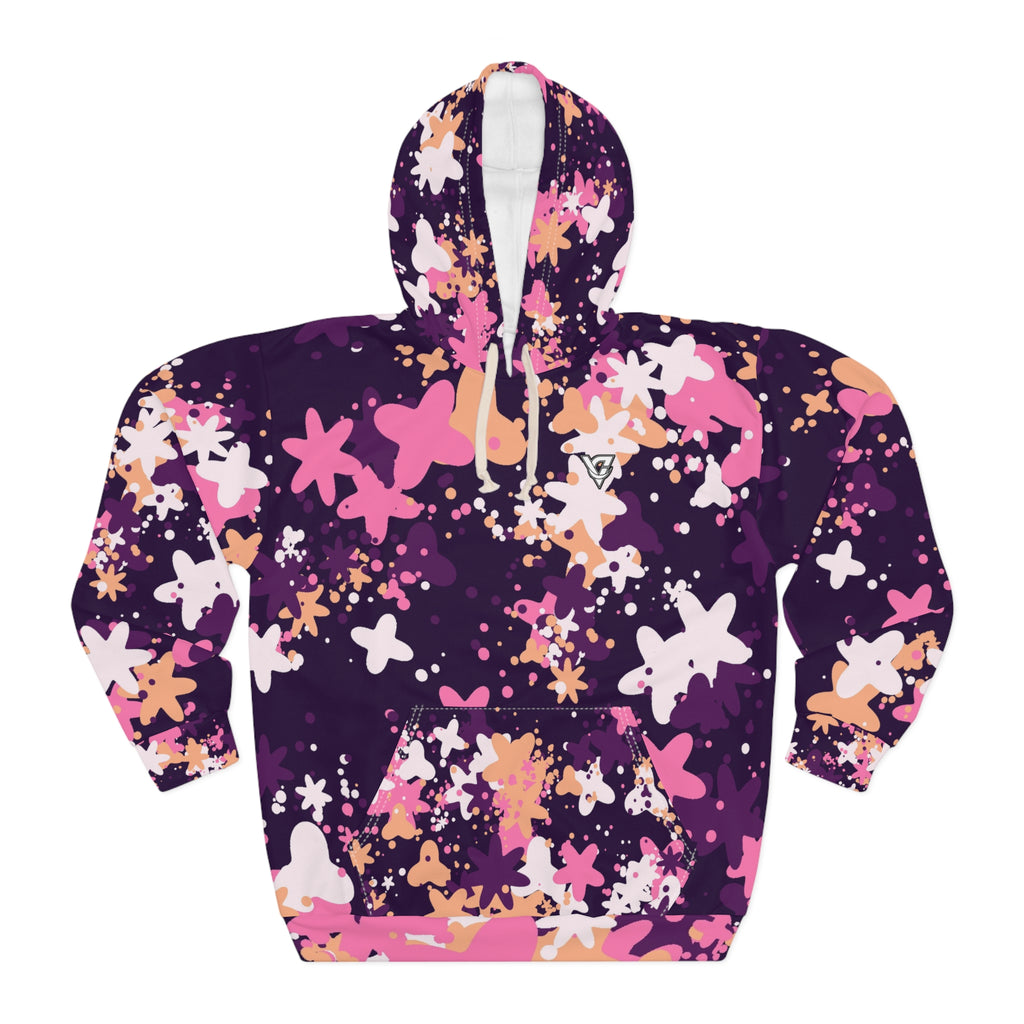 Pink Splatter Women's Pullover Hoodie