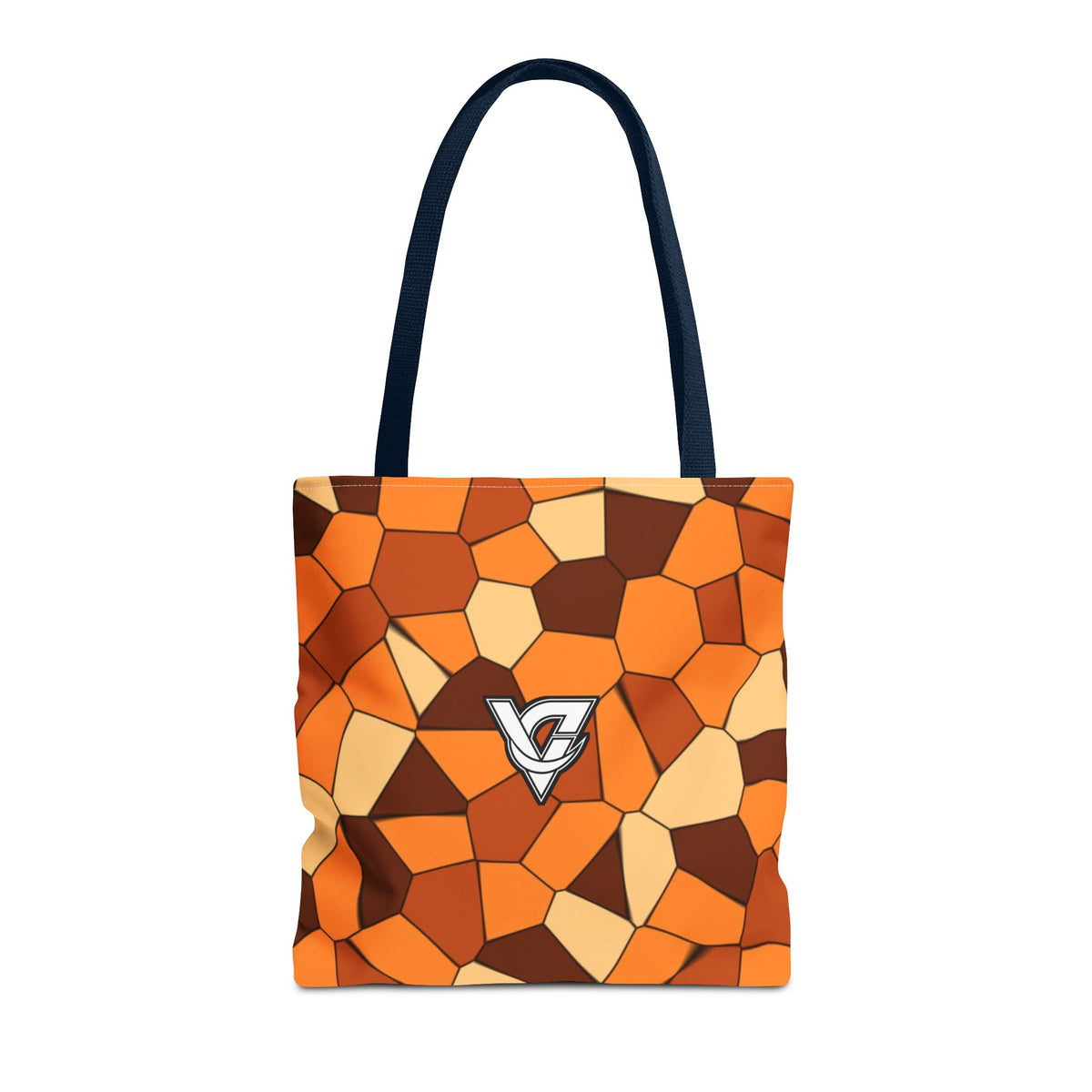 Pumpkin Mosaic Tote Bag — All-Over Print Gym & Everyday Tote