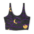 Halloween Midnight Pumpkin Bat Swarm Sports Bra