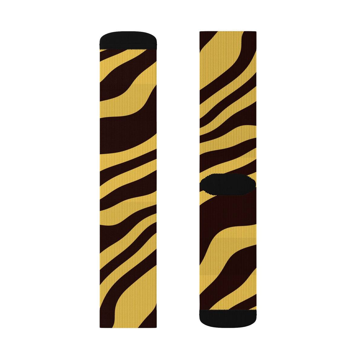Sunset Orchard Zebra Athletic Crew Socks