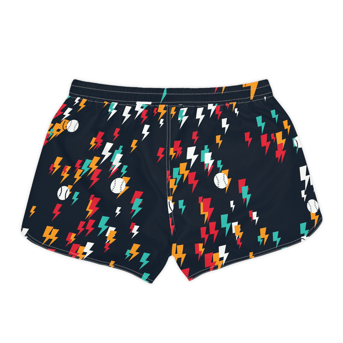 Baseball & Softball Aqua Volt Bolt Strike Women's Athletic Shorts with Pockets