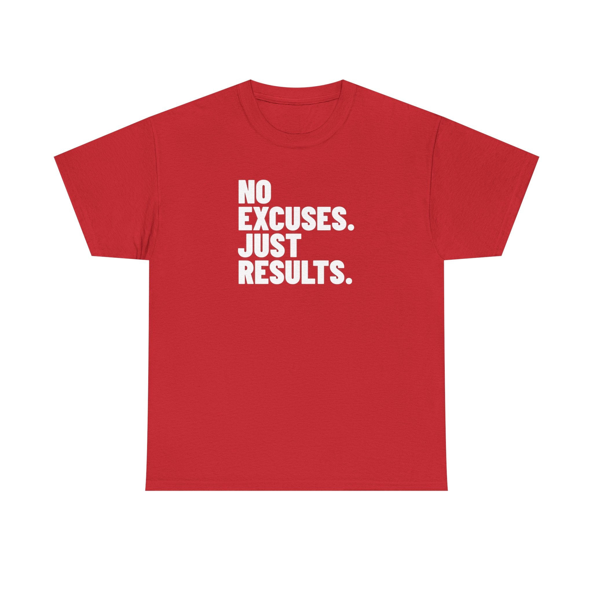No Excuses Just Results | Motivational Fitness T-Shirt