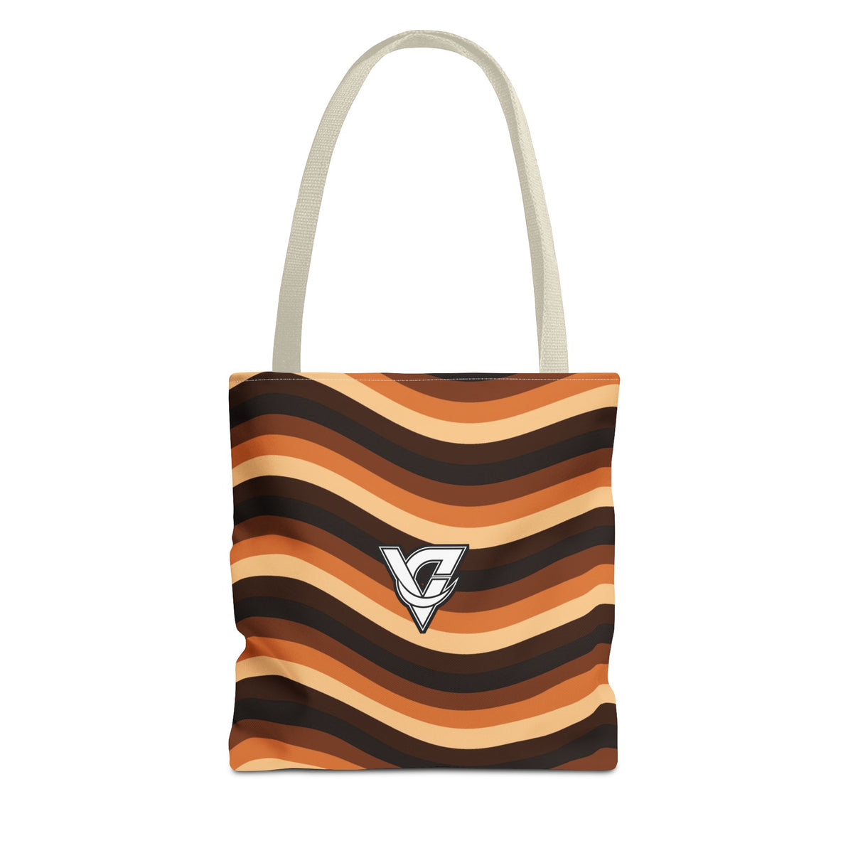 Copper Wave Tote Bag — All-Over Print Gym & Everyday Tote